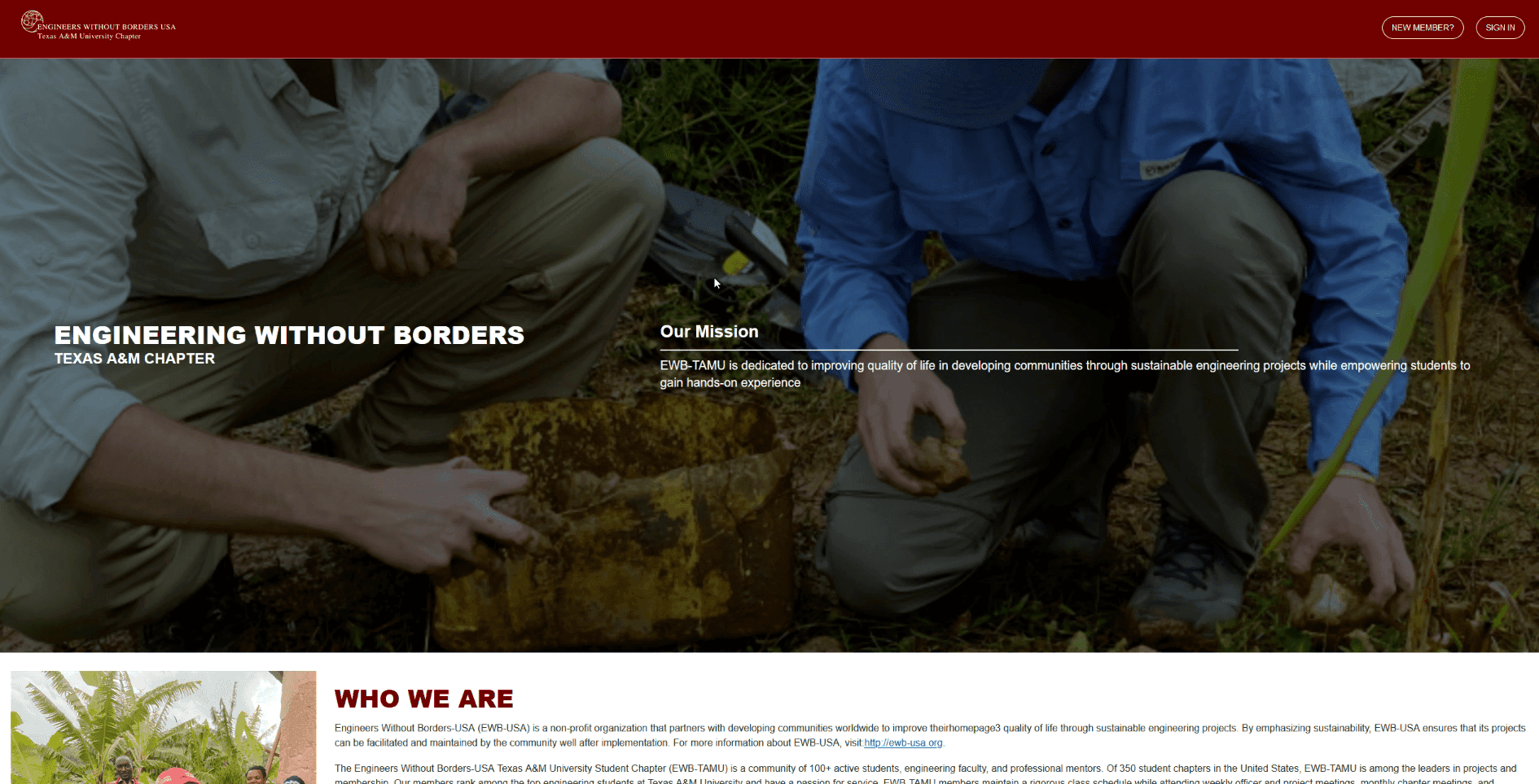 Engineering Without Borders Website